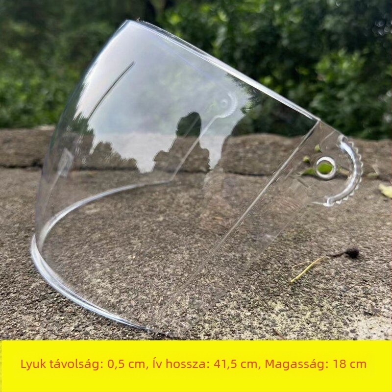 Motorkerékpár sisak plex visor, átlátszó, szélvédett, kopásálló
