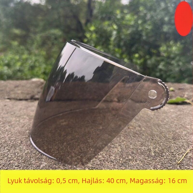 Motorkerékpár sisak plex visor, átlátszó, szélvédett, kopásálló