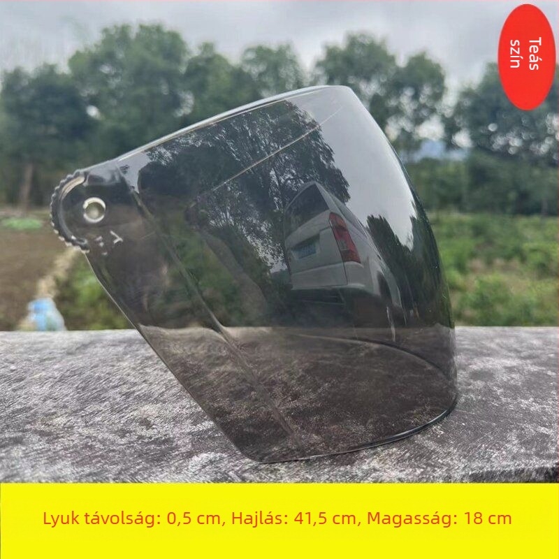 Motorkerékpár sisak plex visor, átlátszó, szélvédett, kopásálló
