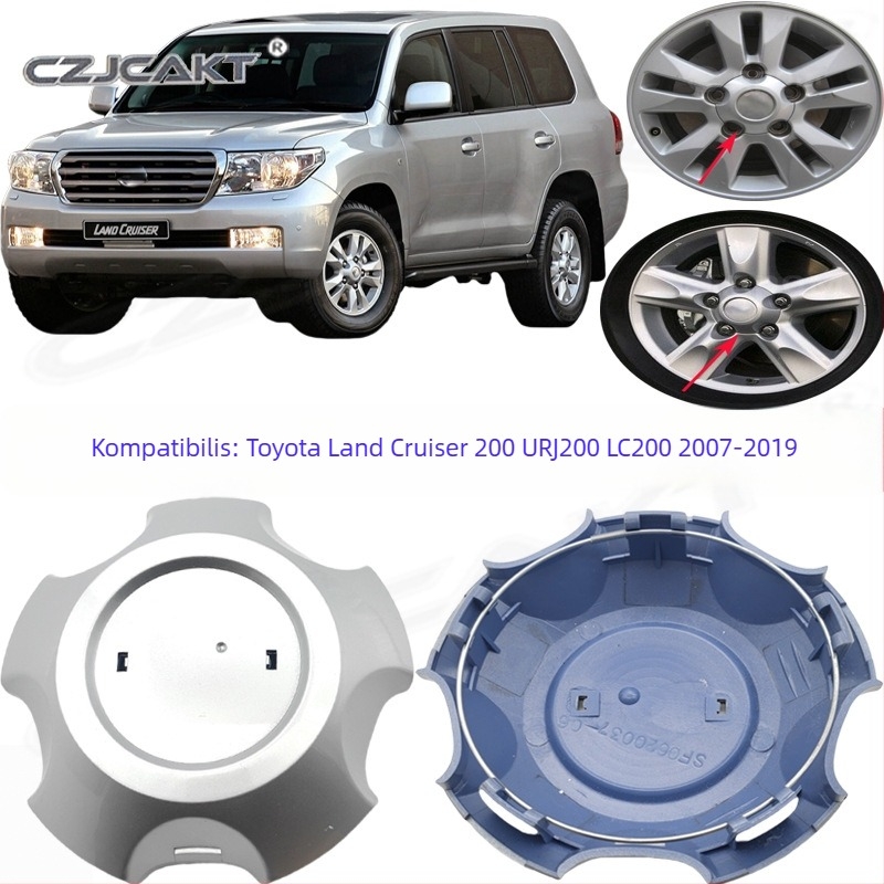 Toyota Land Cruiser 200 URJ200 LC200 középső hubfedél — CZJCAKT; ABS anyag; testreszabható; kompatibil a Land Cruiser 200 URJ200 LC200