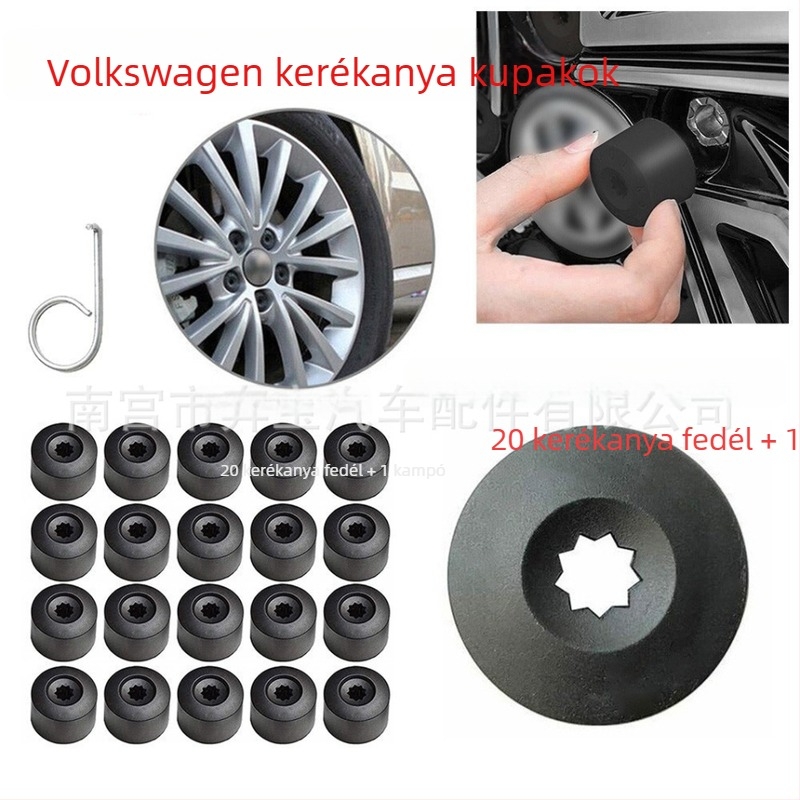 Volkswagen Jetta/Sagitar/Magotan kerékcsavar sapkák, díszítő sapkák, lopás elleni, logó nélküli