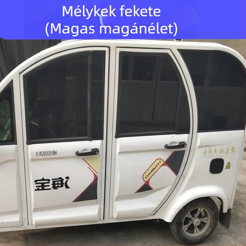 Teljes autóüveg fólia készlet - öntapadós, nano-kerámia hőszigetelés, fényáteresztés 51–60%, 6 éves garancia