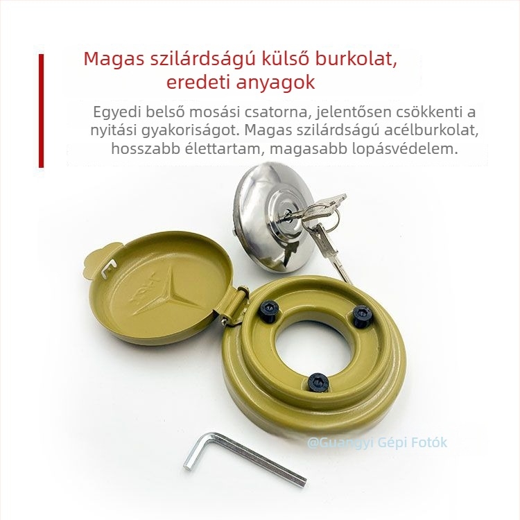 Anti-tolvaj üzemanyagtank sapka nagy teherautókhoz – rozsdamentes acél, Honglin, kompatibilis J6, J5, Auman, Dongfeng, Tianlong, Steyr és más teherautók
