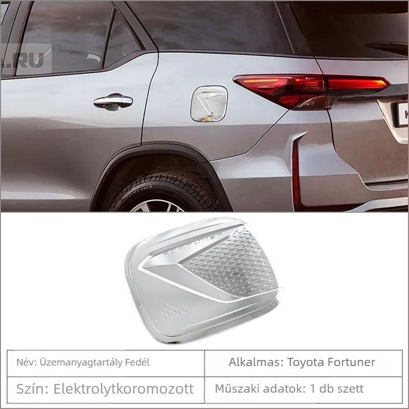 Little le wang ABS üzemanyag-tankfedél dekoratív matrica Toyota Fortunerhez, kompatibilis a 22 modellhez, Zhejiang eredet