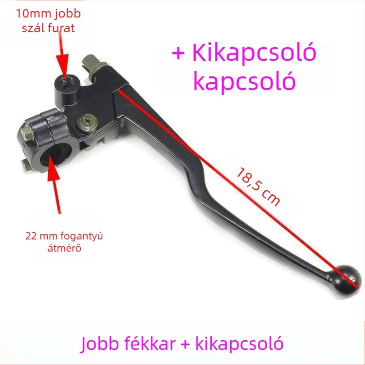 Motorkerékpár kormányrendszer bal oldali kuplungkar és jobb oldali fékkar, márka Dinosaur Cow, modell Handlehold, anyag: Egyéb, testreszabás: Igen