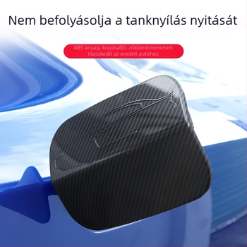 Dodge Challenger 2015-2021 ABS üzemanyag-tank fedél külső dekorációs matrica – szénszövets mintázat