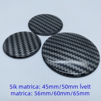 Szénszálas kerék középső sapka logó, átmérő 45/56.5/60/65 mm