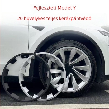 Tesla Model Y 20 colos teljes védőgyűrű – dekoratív kiegészítő a karcolások megelőzésére és a kerékagy védelmére
