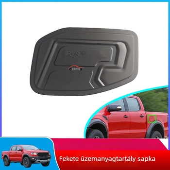 Üzemanyag-tank fedél – dekoratív műanyag karosszériaelem (ABS; Ford Ranger Raptor 2019-2020; RP20190918; hátoldali ragasztásos szerelés; védelem és megjelenés frissítés)