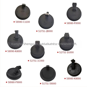 Hátsó kerék tengelyfedél ABS-szenzorral és kerékszint szenzorral — Modell 58980G6000; Kompatibilis: X35 új Shengda, IX35; Anyag: Műanyag