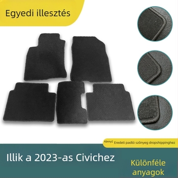 Autó lábtörlő velúr anyagból, SONSANG márka, univerzális illeszkedés, logóval