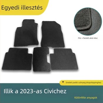 Autó lábtörlő velúr anyagból, SONSANG márka, univerzális illeszkedés, logóval
