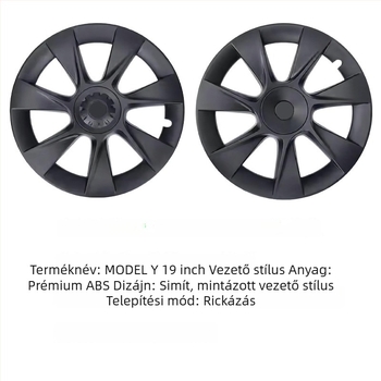 Tesla Model Y 19 hüvelykes kerékagyfedél – teljes fedés, 7 küllős navigátor stílus, kerékvédő kör