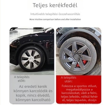 Tesla Model Y Blade kerékagyfedél gumvédővel – autó kiegészítő