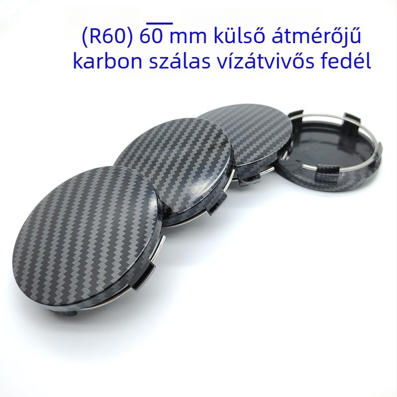 ABS mérnöki anyagból készült kerékagy középtakaró, SZ eredetű, módosított kerékagyhoz illeszkedik, univerzális