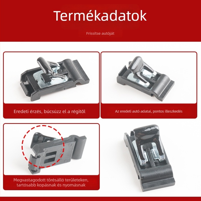 Rugós csuklóelem az üzemanyag-tank sapkához, Sokamai márka, modell 7736030070, Toyota Prado, Reiz, RAV4, Vios számára; anyag: acél és ABS