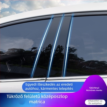 Porsche Panamera ablak középső oszlop dekorléc, PC anyag, Fangzhi márka, 2010-2016