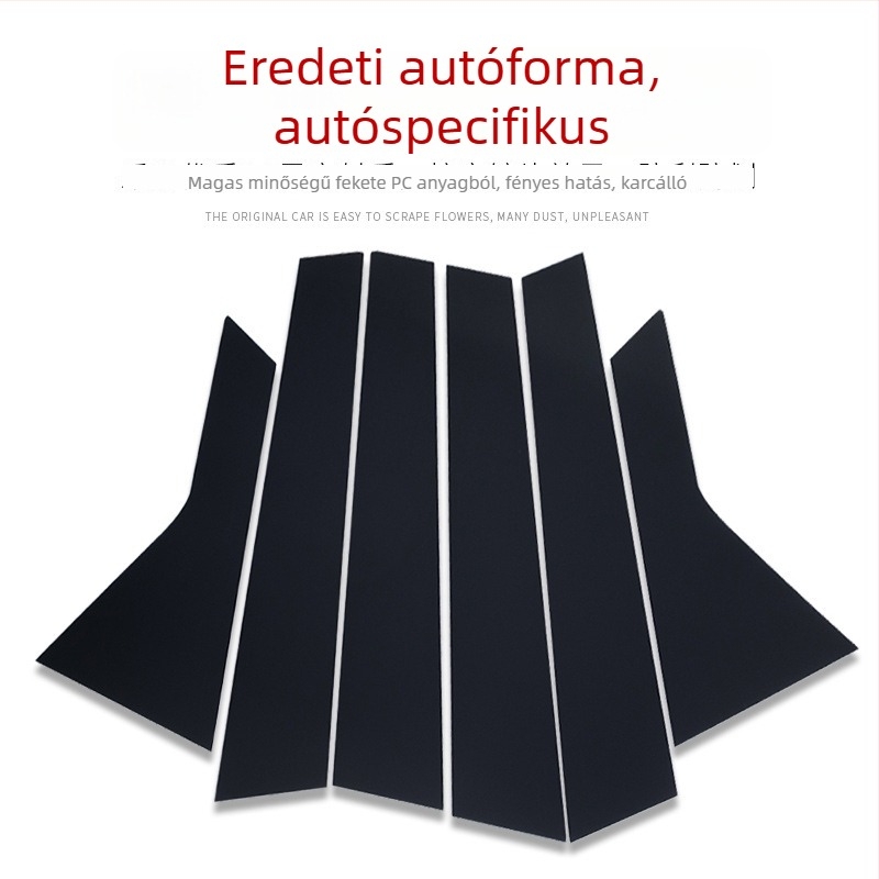 Porsche Panamera ablak középső oszlop dekorléc, PC anyag, Fangzhi márka, 2010-2016