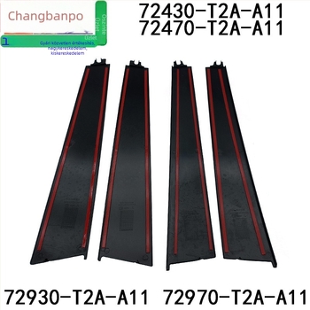 Honda Accord első ajtó ablakdíszléc – bal és jobb, 2014–2018, műanyag, alkatrész számok 72430-T2A-A01 / 72470-T2A-A01