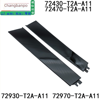 Honda Accord első ajtó ablakdíszléc – bal és jobb, 2014–2018, műanyag, alkatrész számok 72430-T2A-A01 / 72470-T2A-A01