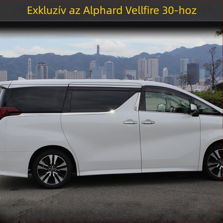 ALPHARD ablakszéli világító szalag — 304 rozsdamentes acél, Toyota ALPHARD 2015–2020