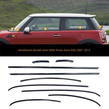 MINI Clubman Cooper F56/R56/F54/R60 ablak díszléc – rozsdamentes acél