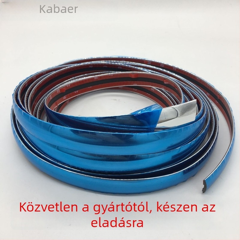 Autóablak dekorációs sáv, fényes krómozott csík, univerzális ajtóél- és karosszériavédő
