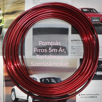 Univerzális krómozott belső díszítőcsík a műszerfalhoz és a középkonzolhoz