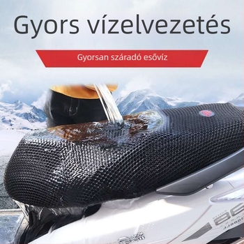 Elektromos autó üléshuzat, négyévszakos univerzális, rostanyagból készült, logó nyomtatott, töltőanyag nélkül