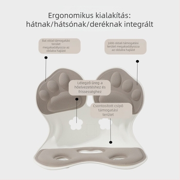 Testtartás javító ülőpárna deréktámaszhoz, memóriahab töltés, viszkóz rostból készült huzat