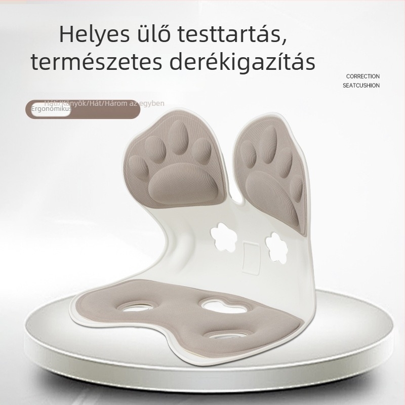 Testtartás javító ülőpárna deréktámaszhoz, memóriahab töltés, viszkóz rostból készült huzat