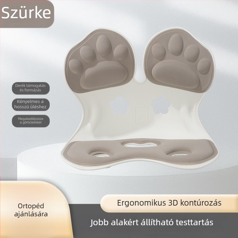 Testtartás javító ülőpárna deréktámaszhoz, memóriahab töltés, viszkóz rostból készült huzat