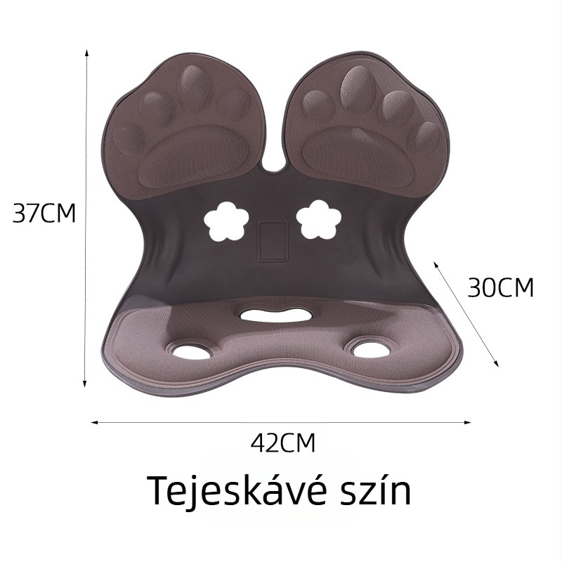 Testtartás javító ülőpárna deréktámaszhoz, memóriahab töltés, viszkóz rostból készült huzat