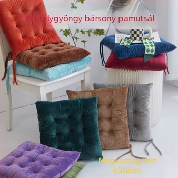 Vastag plüss ülőpárna memóriahab töltéssel, téli meleg, csúszásmentes, székekhez, kanapékhoz és étkezőasztalokhoz