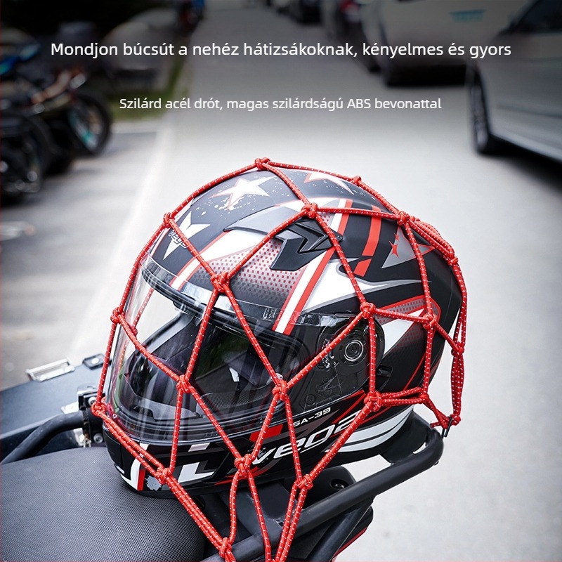 Tdgo Knight táska: latex mag, elasztikus pántok, fényvisszaverő háló, motorkerékpár sisak hálós zseb, üzemanyag-tank hálófedő, elektromos járművekhez rögzített poggyász
