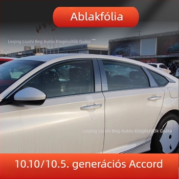 Honda Accord 2018-2022: dekoratív ablaksáv és fényes oldalsó csík a karosszériára – külső felújító kiegészítő