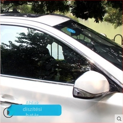 Univerzális ütközésvédelmi külső trim szalag autóablakokhoz és ajtókhoz, Karbaer PVC, Bright Strip modell, testreszabható