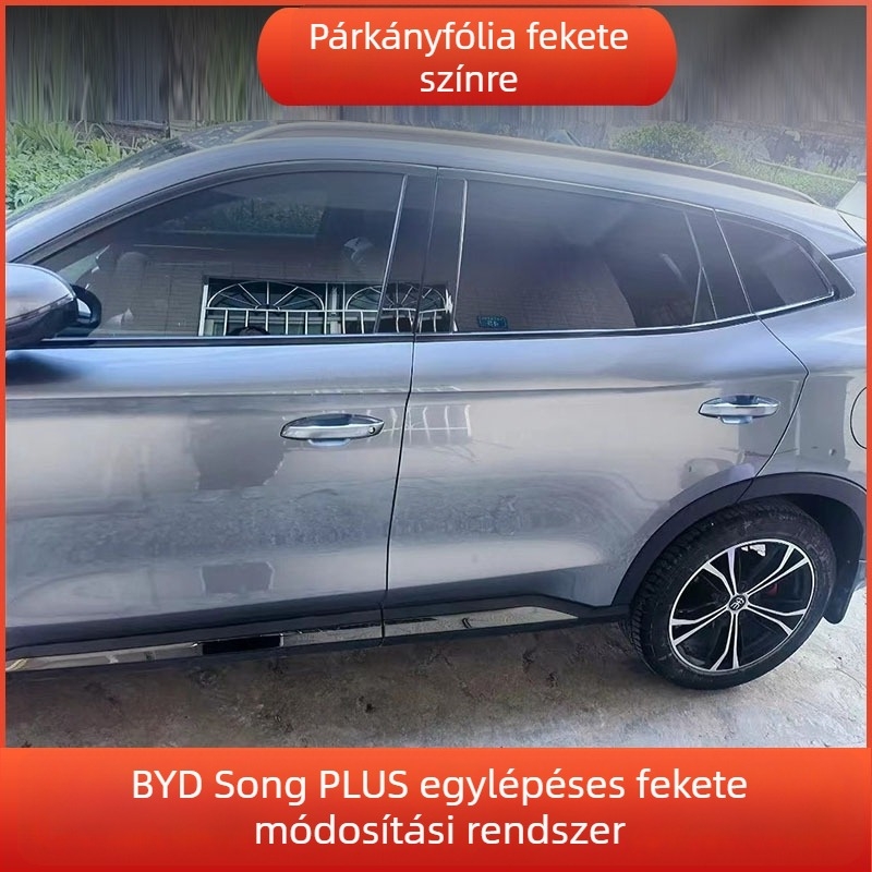 BYD Song Plus DM-i/EV ablak díszléc, fekete felülettel, dekorat autóalkatrész