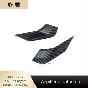 Toyota Corolla CROSS első A-pillér dekoratív matrica, modell NCHK8856, ABS műanyag, kizárólag gyári járműhöz