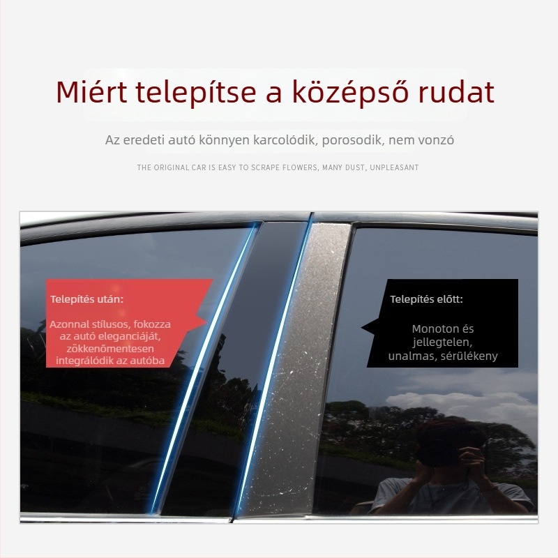 Mercedes-Benz CLS (C219, 2006–2011) középső pillér dekoratív csík PC műanyag