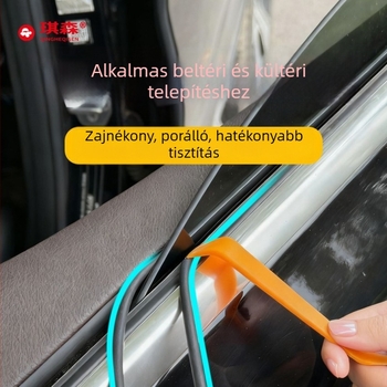 Gumi tömítőszalag autóablakhoz, szivacs anyagból, vastagság 6, modell Chrcsziuoix
