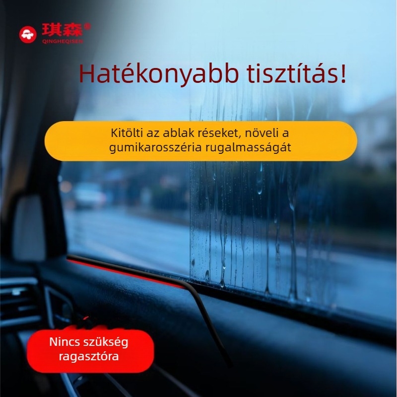 Gumi tömítőszalag autóablakhoz, szivacs anyagból, vastagság 6, modell Chrcsziuoix