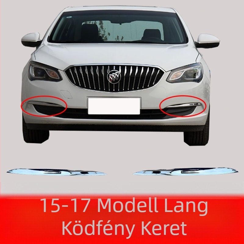Buick 2015-2017 New Yinglang modellhez tervezett első lökhárító díszléc; ködfényszóró díszléc; fényes első lökhárító csíkok.