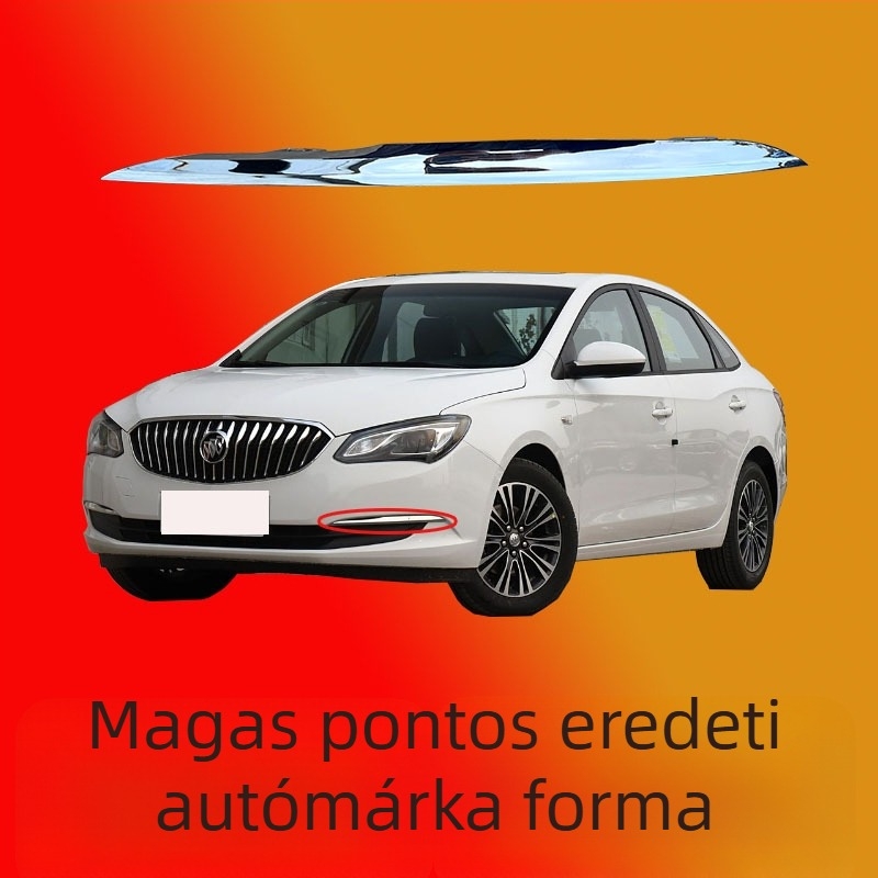 Buick 2015-2017 New Yinglang modellhez tervezett első lökhárító díszléc; ködfényszóró díszléc; fényes első lökhárító csíkok.