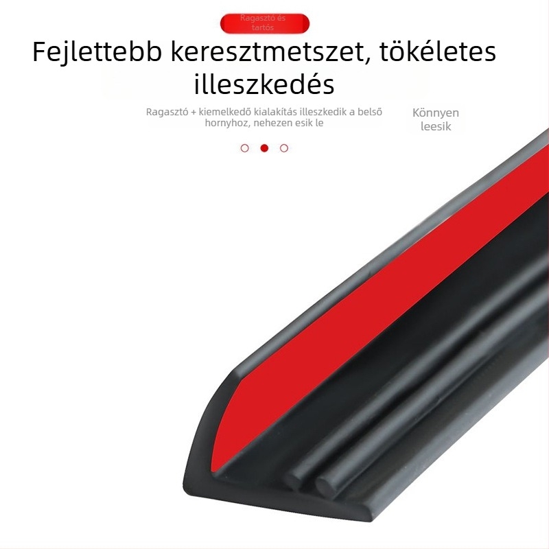 Autóablak tömítő szalag, üveg közötti hézag tömítése, vibráció- és zajcsökkentés