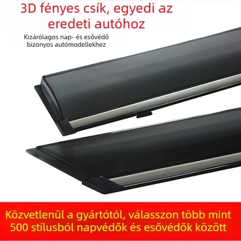 Kodak gt autóüveg esővédő – akril, négy darabos készlet, telepítés támogatott, testreszabható