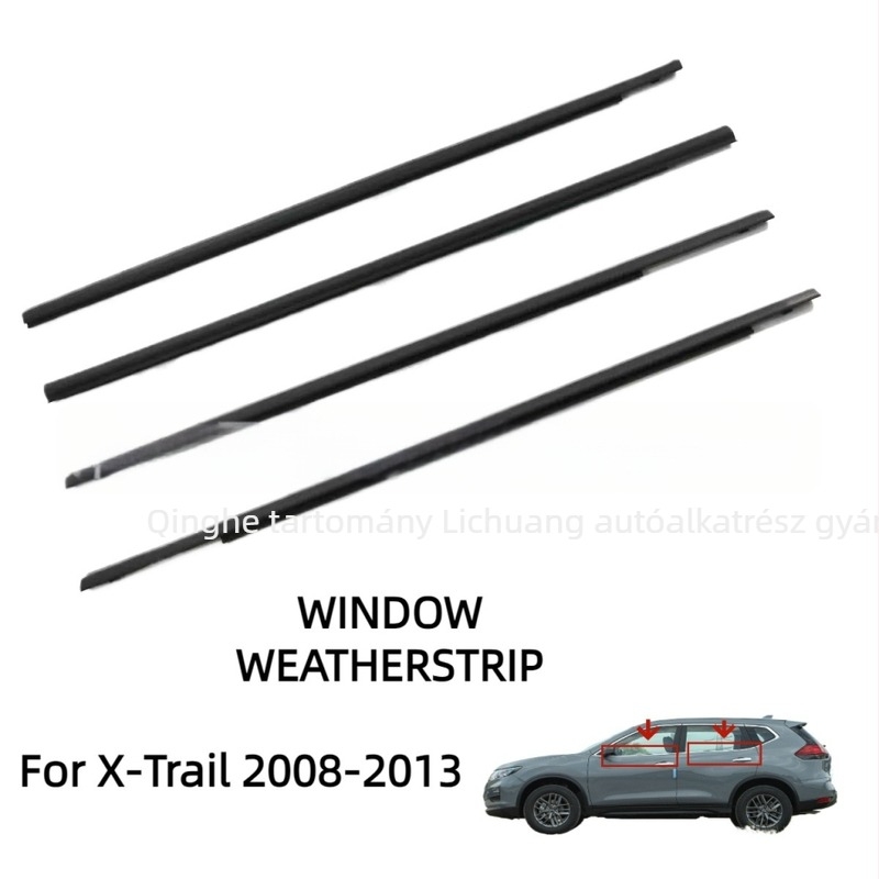 Nissan X-Trail autóablak-tömítés, 4 darabos készlet, gumi, vastagság 3