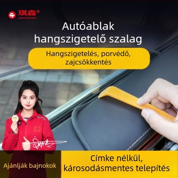 Autóablak közti részek tömítő gumiszalag – habanyagú, modell Checsn11-1, 6 mm vastagság, márka Qingheqisen/qisen