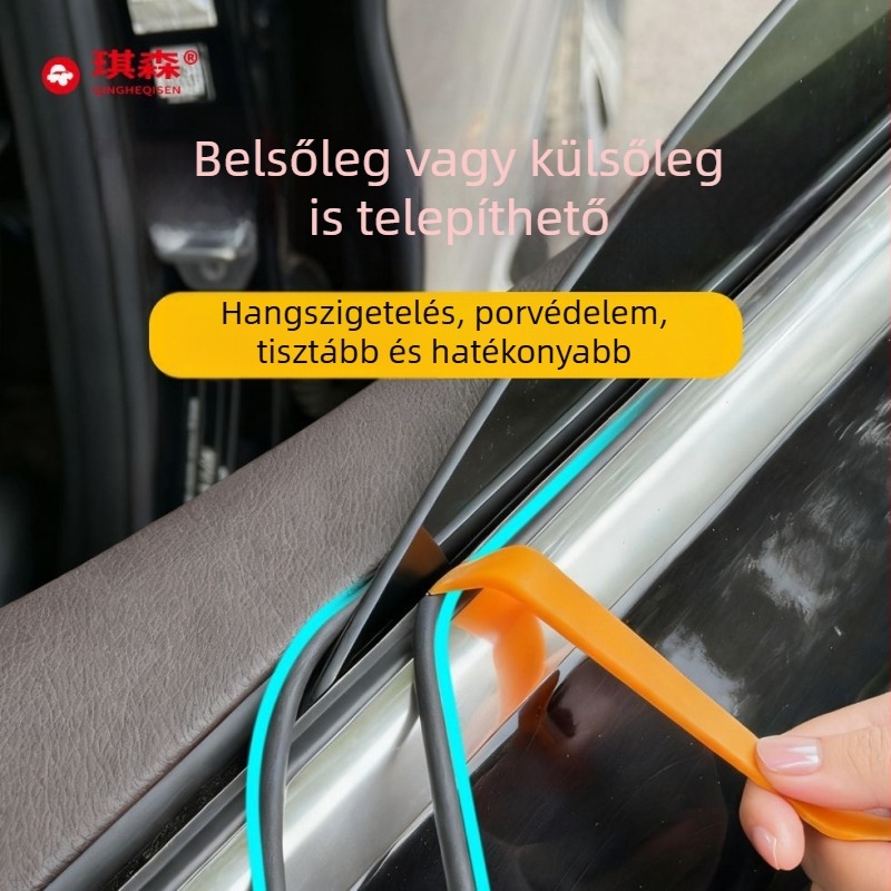 Autóablak közti részek tömítő gumiszalag – habanyagú, modell Checsn11-1, 6 mm vastagság, márka Qingheqisen/qisen