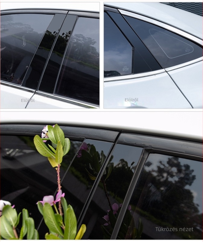 BMW középső oszlop dekoratív fólia, fényes fekete BC, G30, F30, E46, E90, F150, F18G20 modellekhez